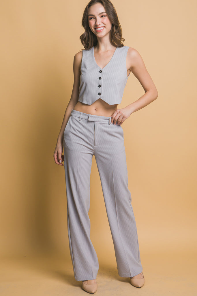 Straight Leg Classic Pants 6955