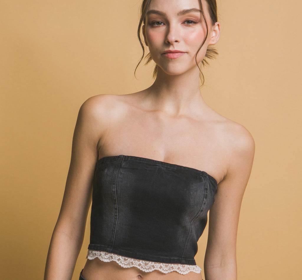 Denim Tube Top 3752