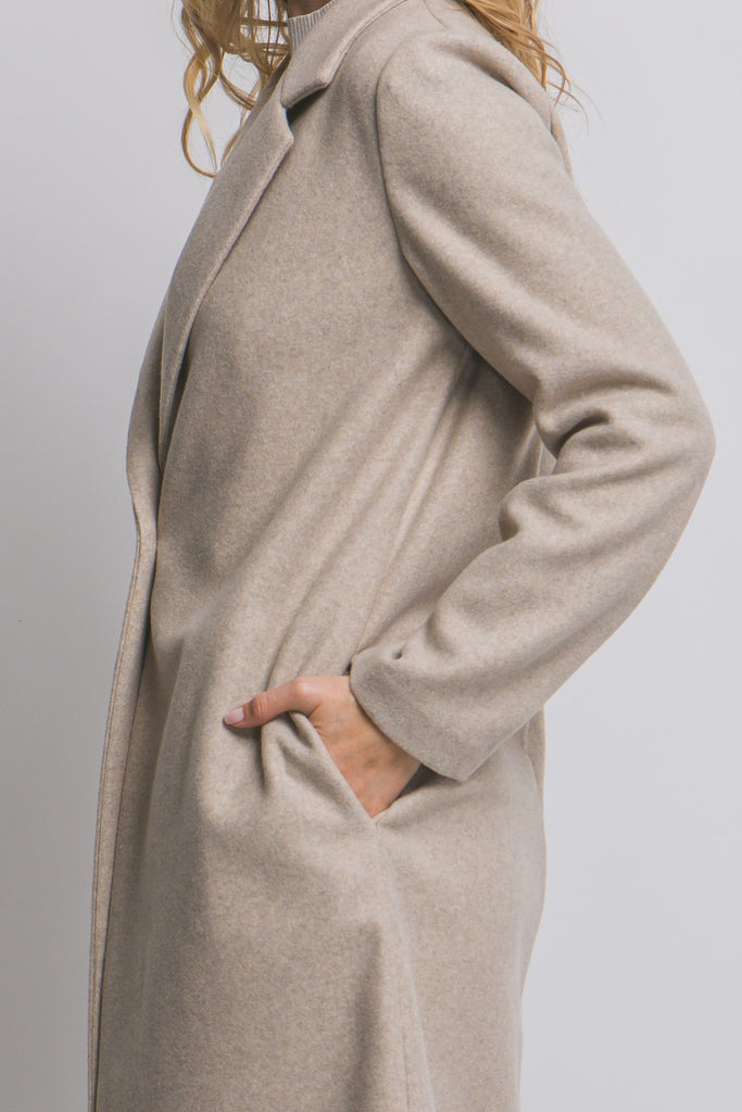 Single Breasted Long Coat 80339