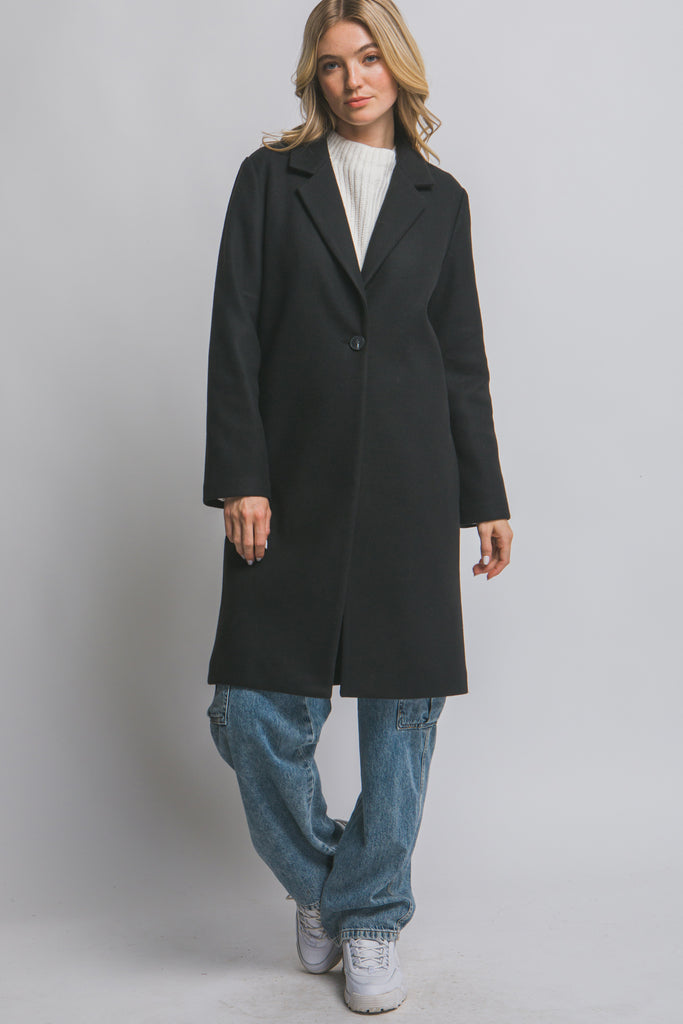 Single Breasted Long Coat 80339