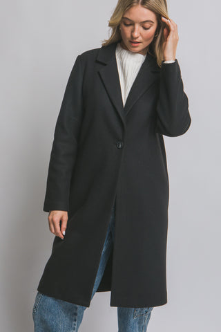 Single Breasted Long Coat 80339
