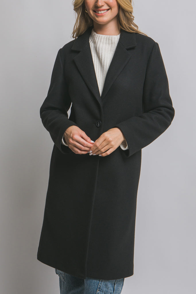 Single Breasted Long Coat 80339