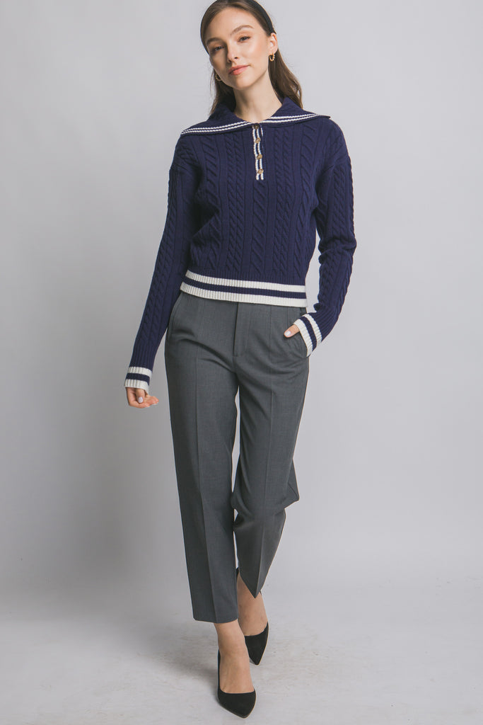 Sailor Long Sleeve Sweater 90304