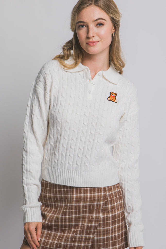 Teddy Bear Polo Sweater 90302
