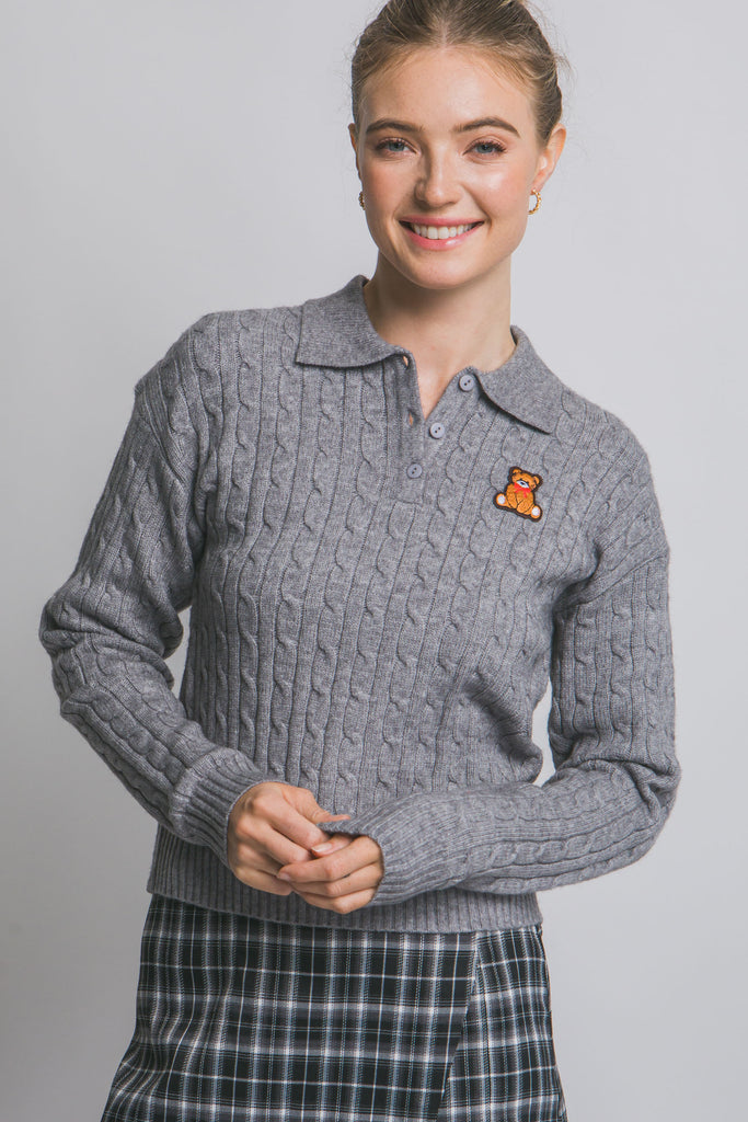 Teddy Bear Polo Sweater 90302