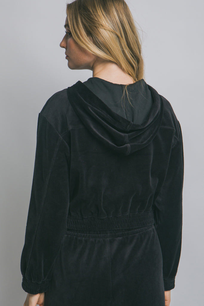 Velour Zipper Hoody 80389