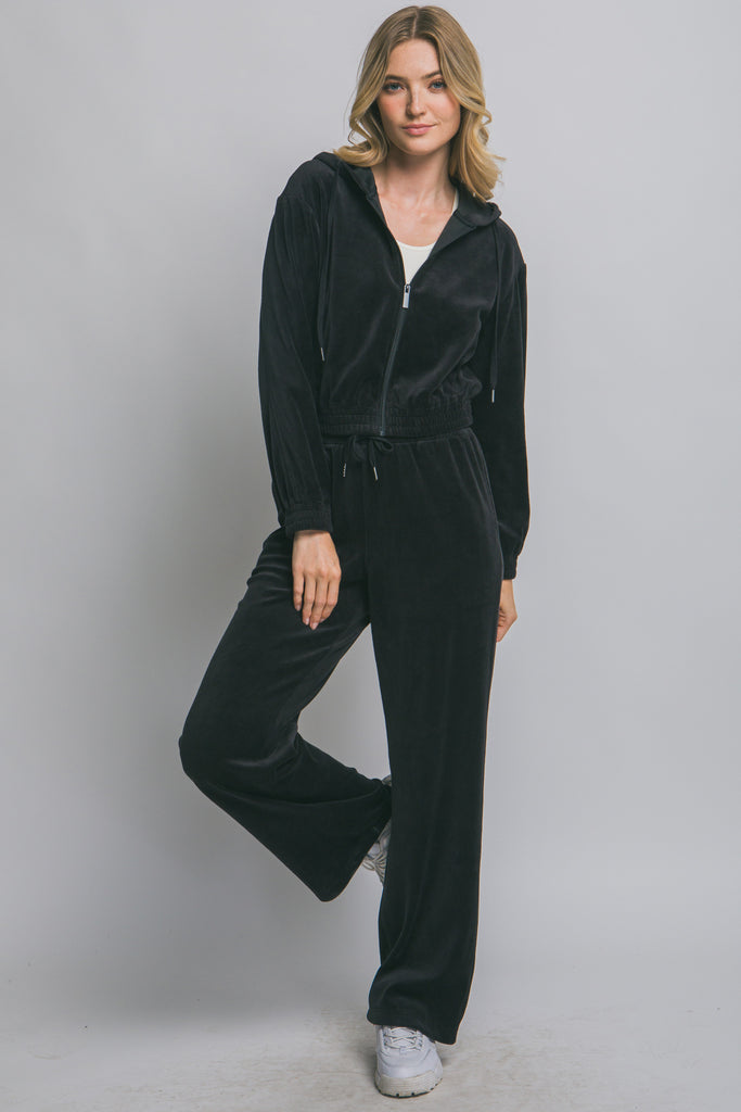 Velour Zipper Hoody 80389