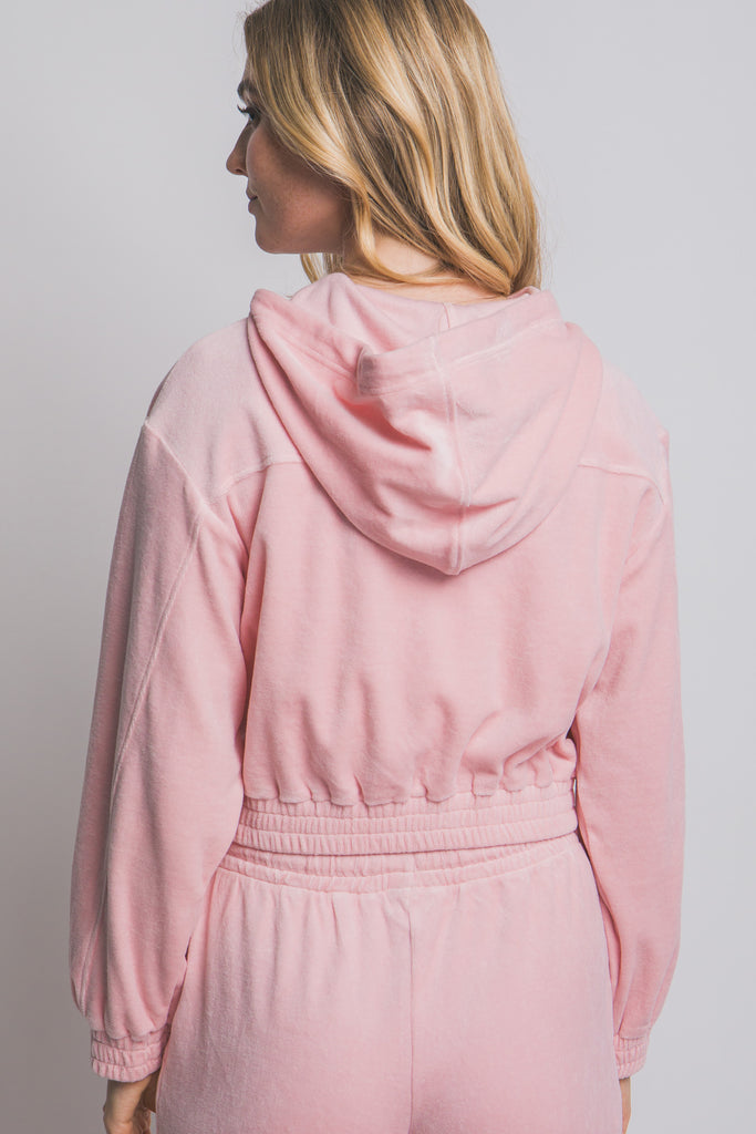 Velour Zipper Hoody 80389