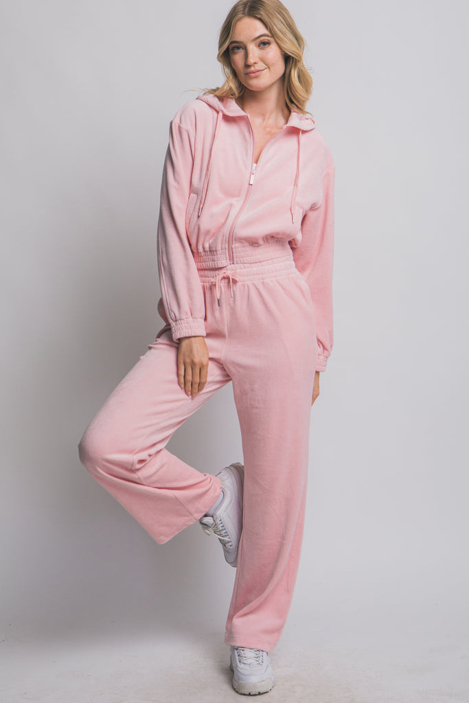 Velour Zipper Hoody 80389