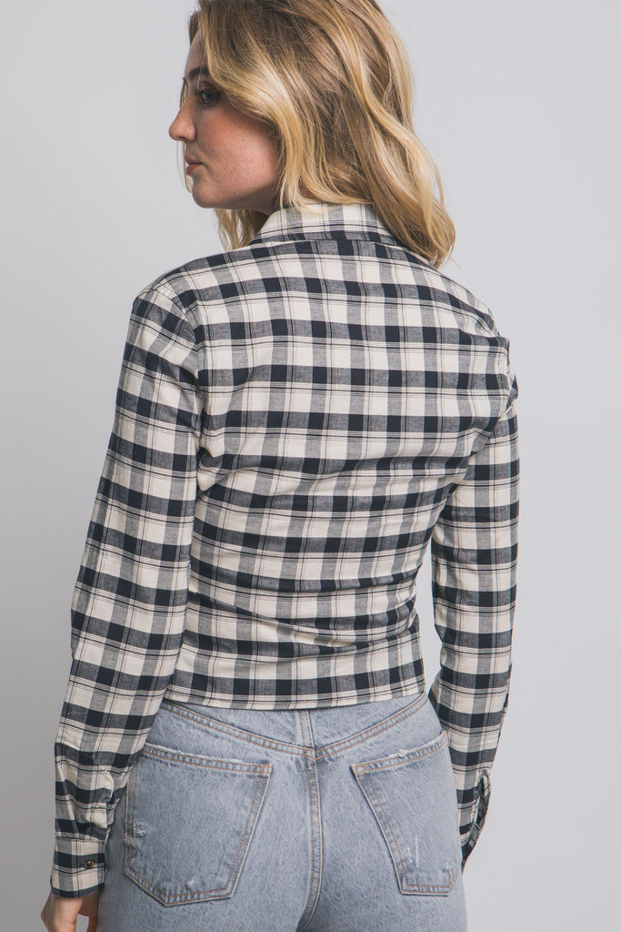 Fitted Plaid Shirt 10391