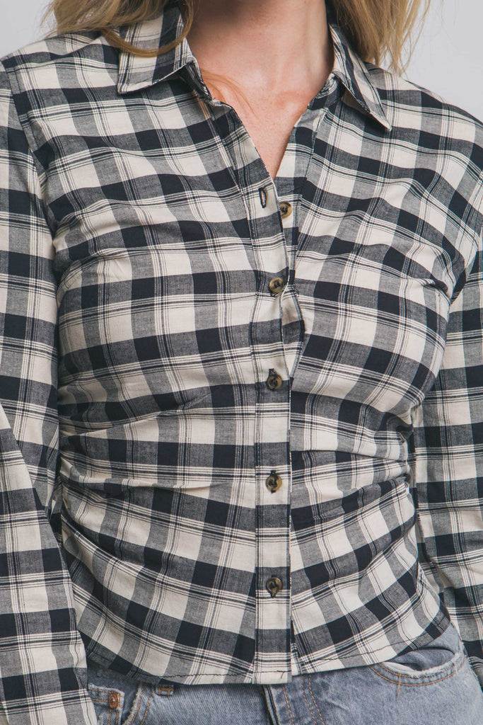 Fitted Plaid Shirt 10391