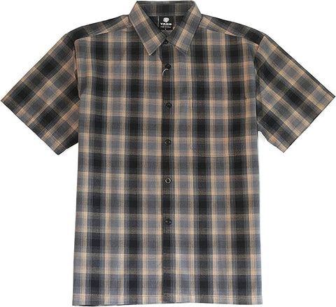 Yago Short Sleeve Plaid Button Up 14AB