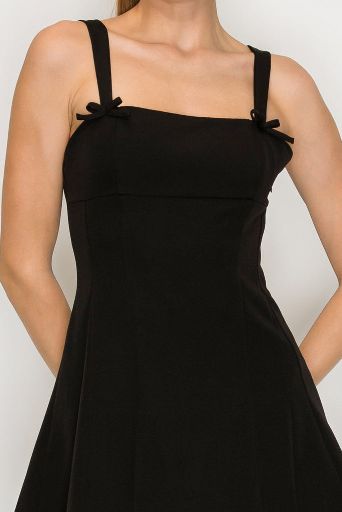 Flared Hem Bow Dress 5939