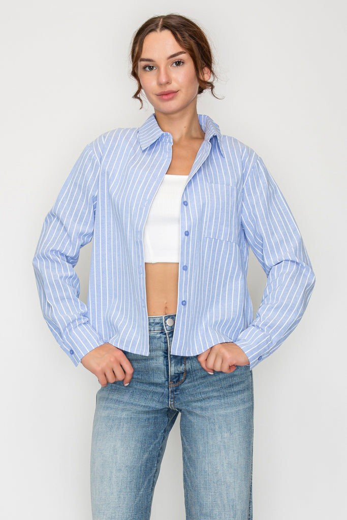 Striped Button Up 4095