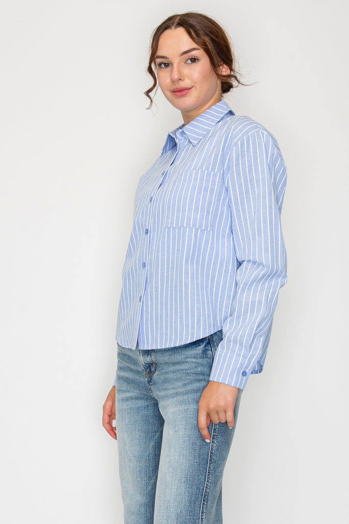 Striped Button Up 4095