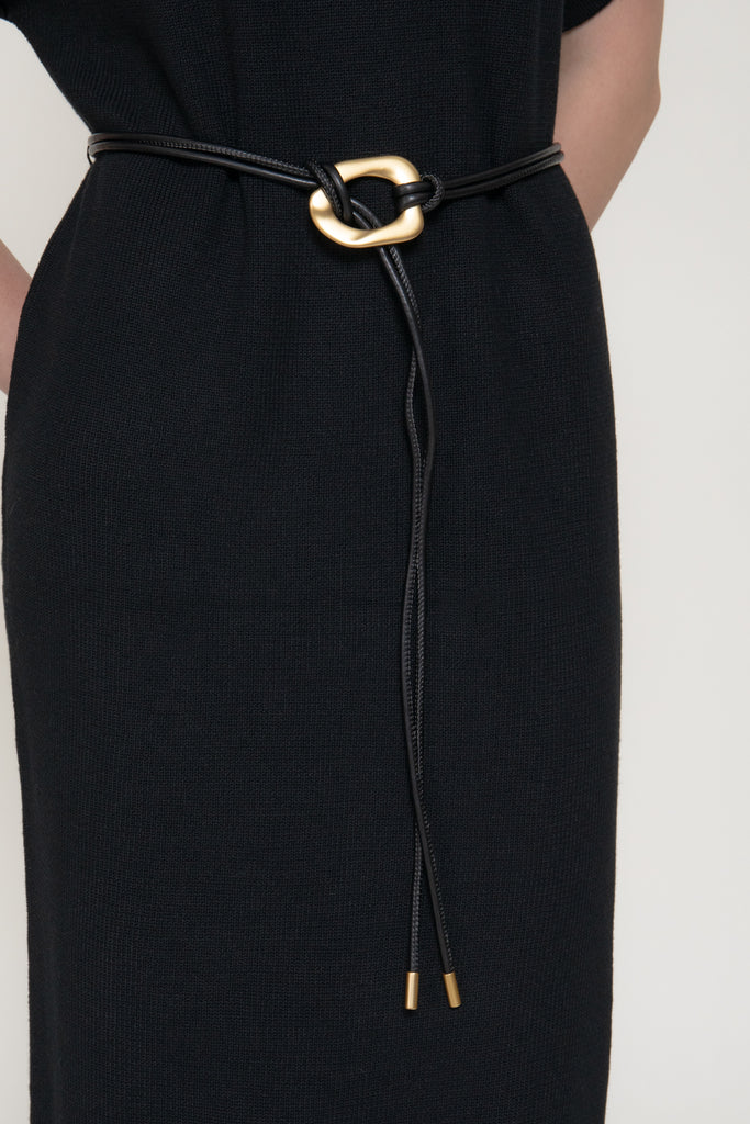 Short Sleeve High Neck Maxi Dress 15520