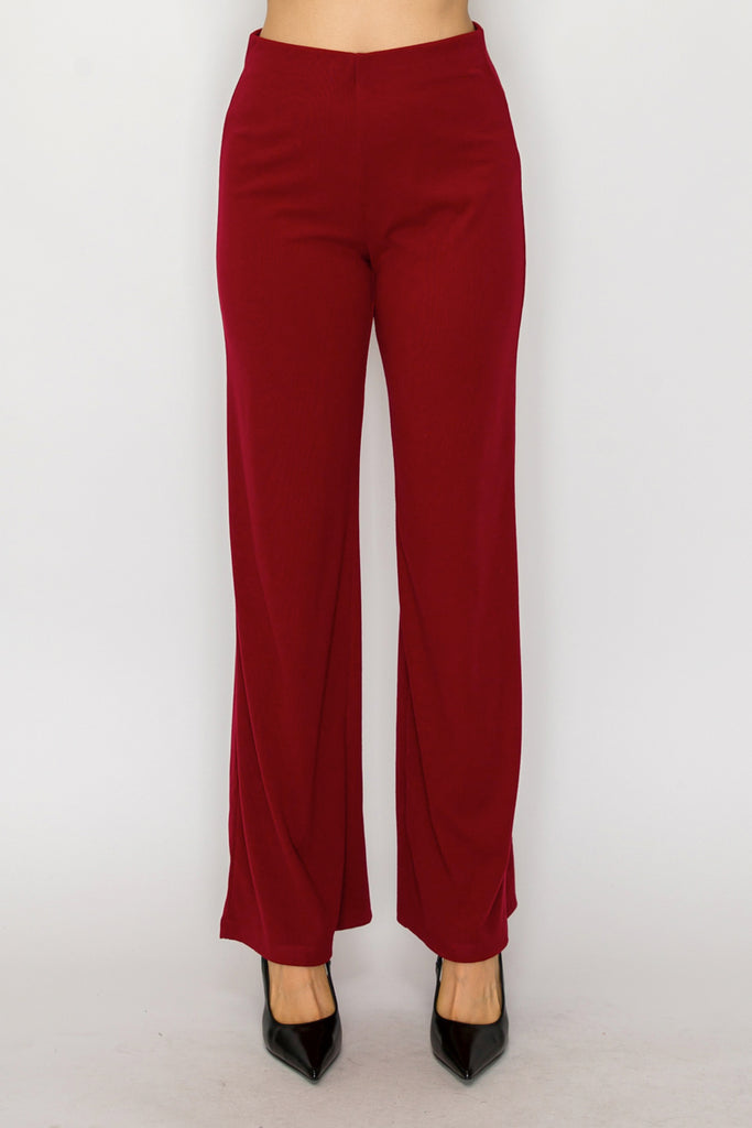 High Waist Solid Pants 40919