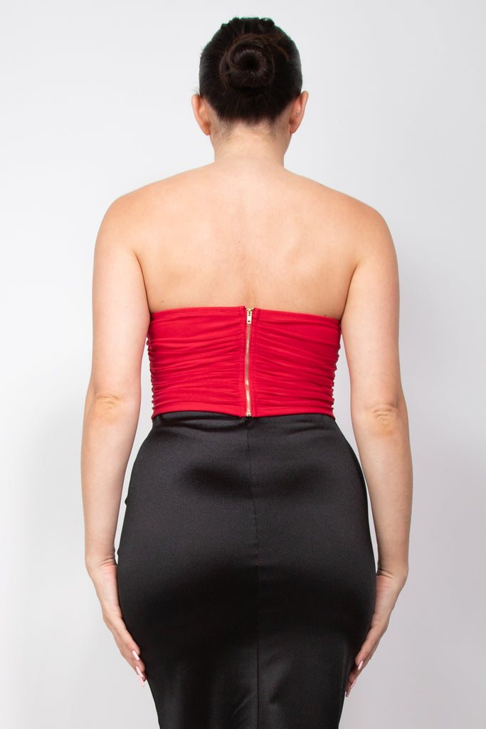 Shirred Corset Top 56878