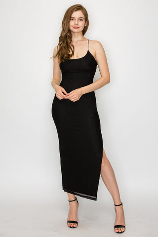 Scoop Neck Lace-Up Dress 5873