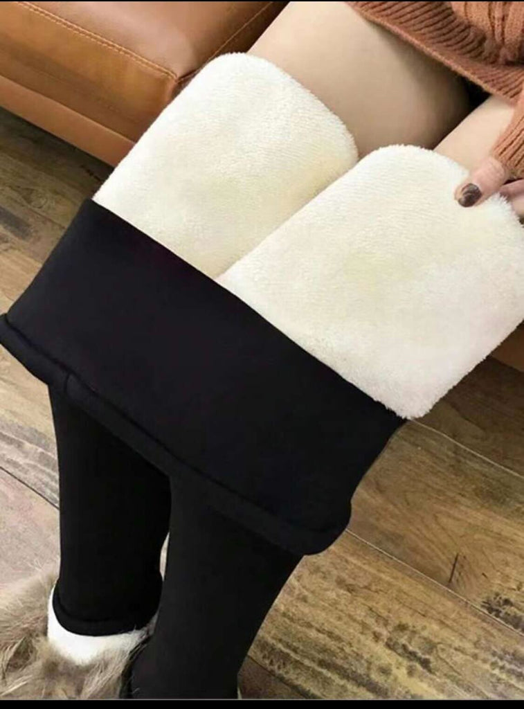 Faux Wool Lined Leggings