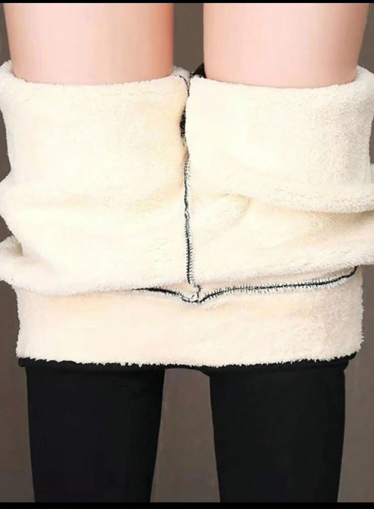 Faux Wool Lined Leggings