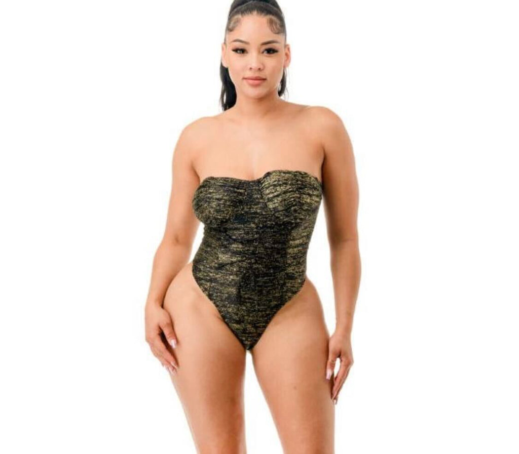 Glitter Strapless Bodysuit 3273 ( FINAL SALE)