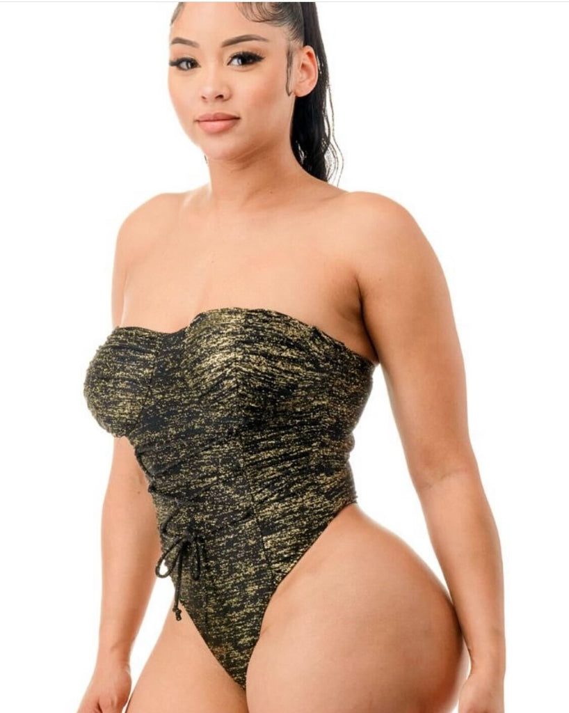 Glitter Strapless Bodysuit 3273 ( FINAL SALE)