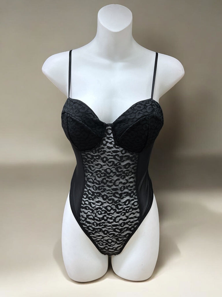 Leopard Mesh Bodysuit Bozzolo 71750