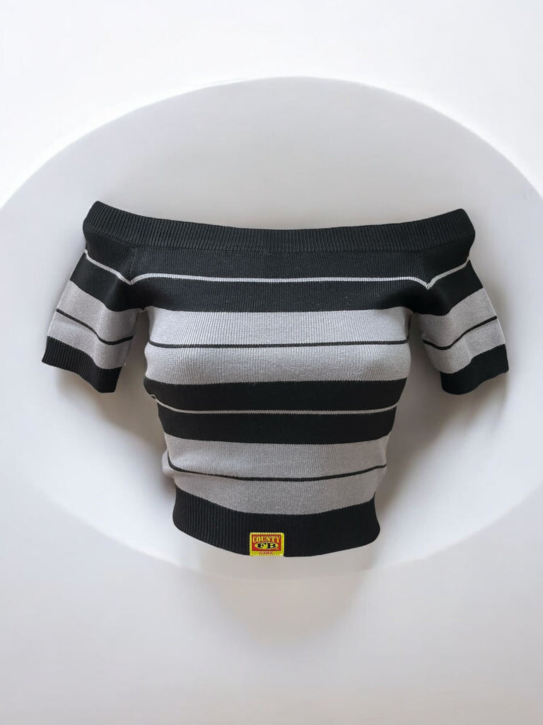 Charlie Brown Off Shoulder Crop Top FB County 002