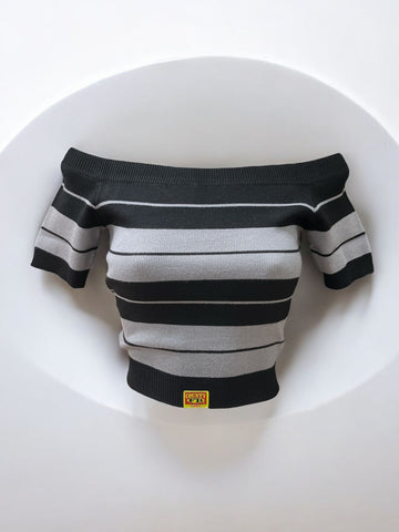 Charlie Brown Off Shoulder Crop Top FB County 002