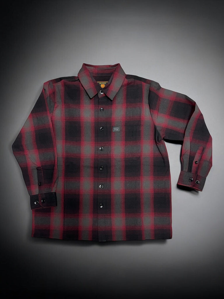 Long Sleeve Checkered Flannel Shirt