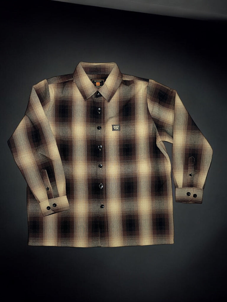 Long Sleeve Checkered Flannel Shirt