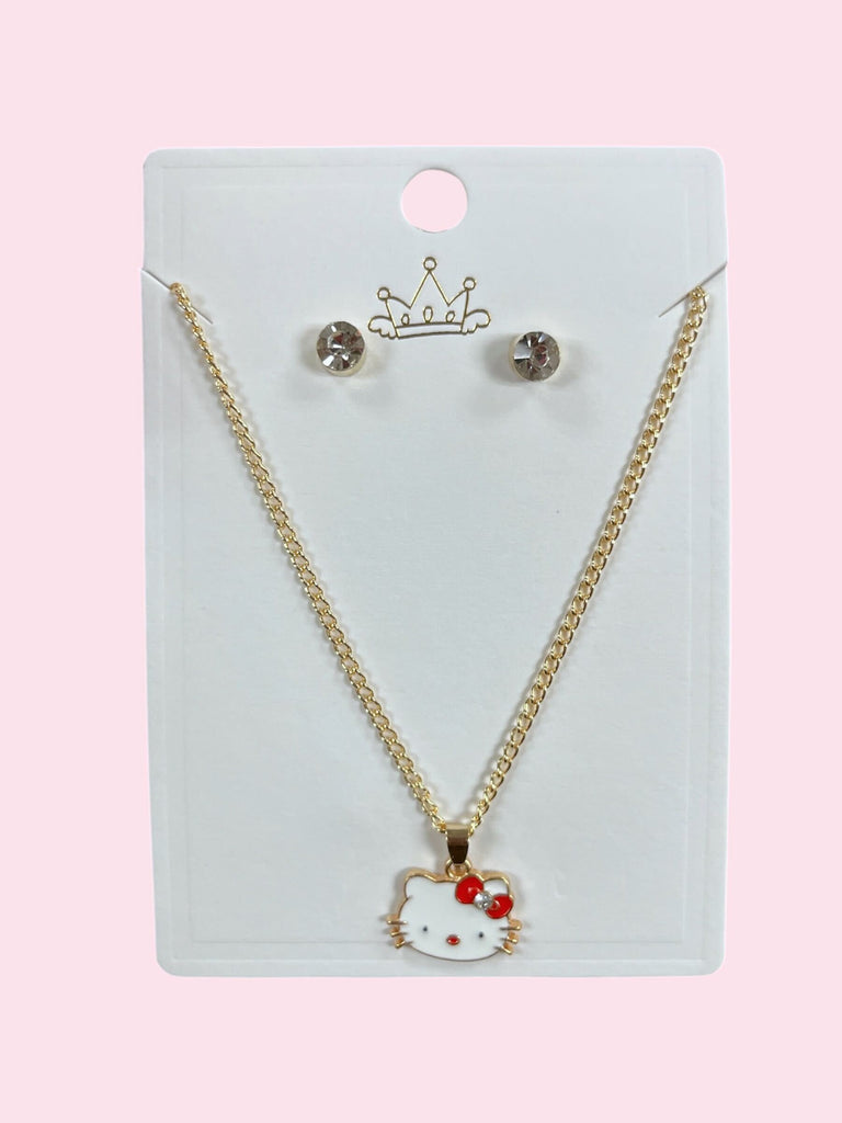 Hello Kitty Necklace 3PC Set