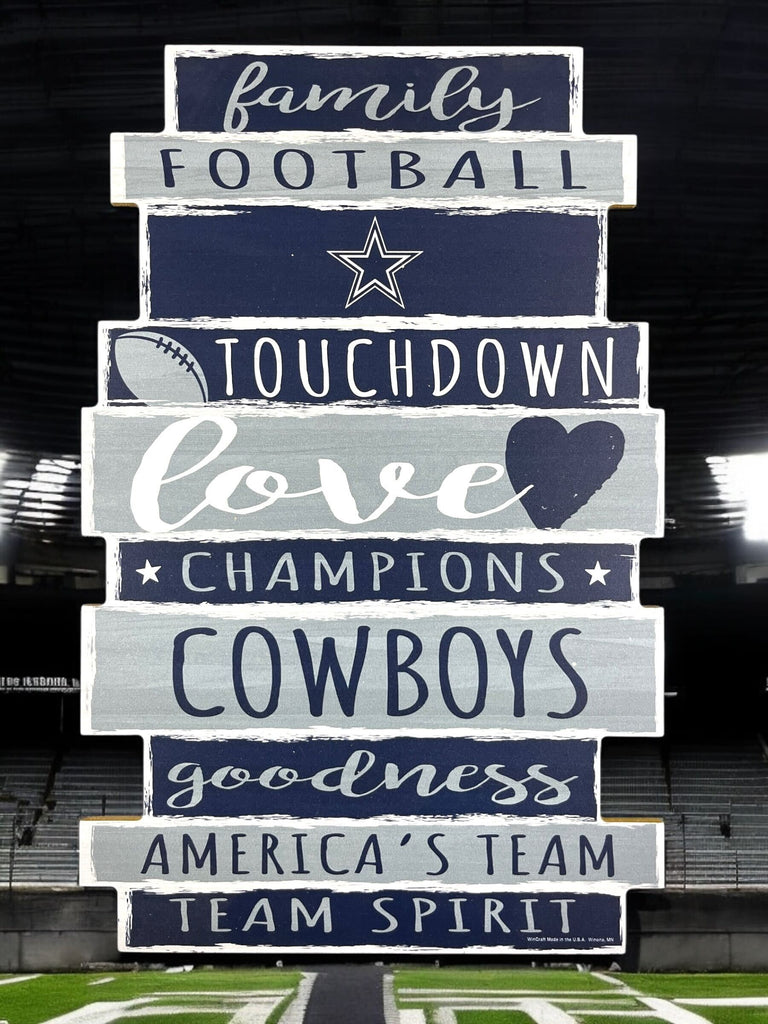 Cowboys Fan Cave Wood Wall Decor