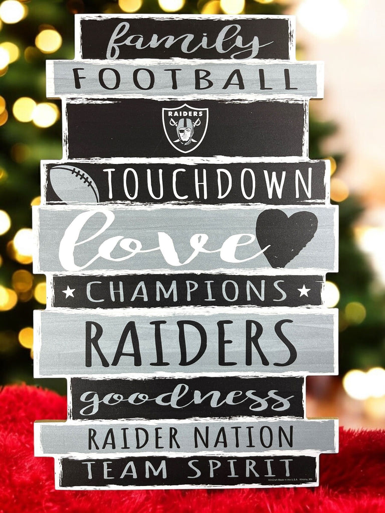 LV Raiders Fan Cave Wood Wall Decor