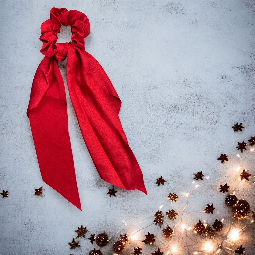 Large Ribbon Hair Scrunchie