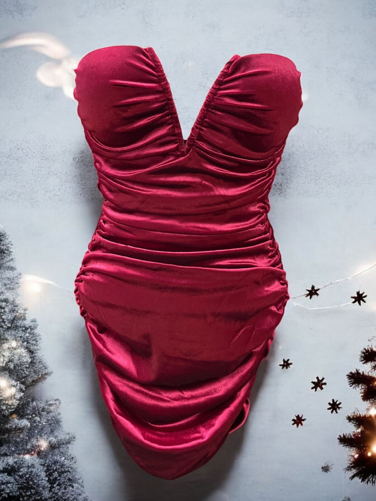 Velvet Mini Dress 23065