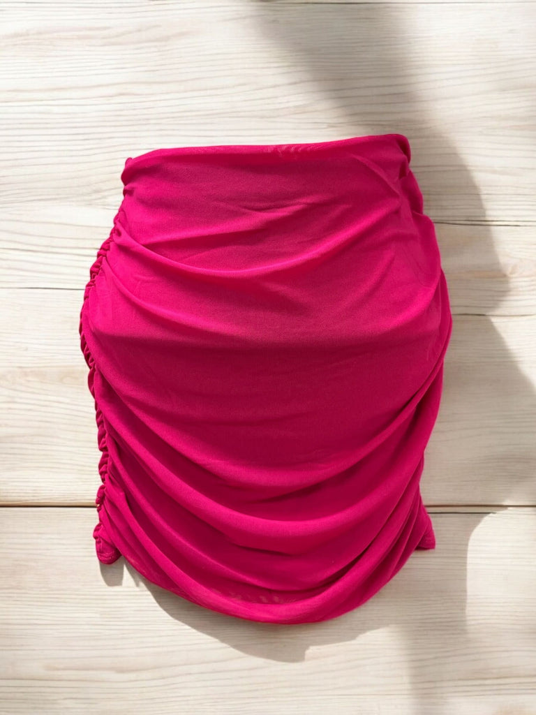 Ruched Mini Skirt Bozzolo 17274