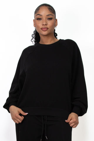 Back Cut-Out Oversized Sweatshirt 1003