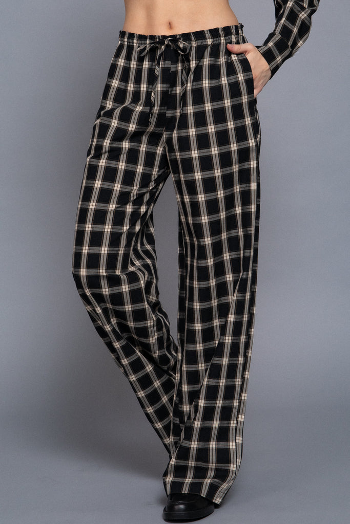 Plaid Woven Pants 14570