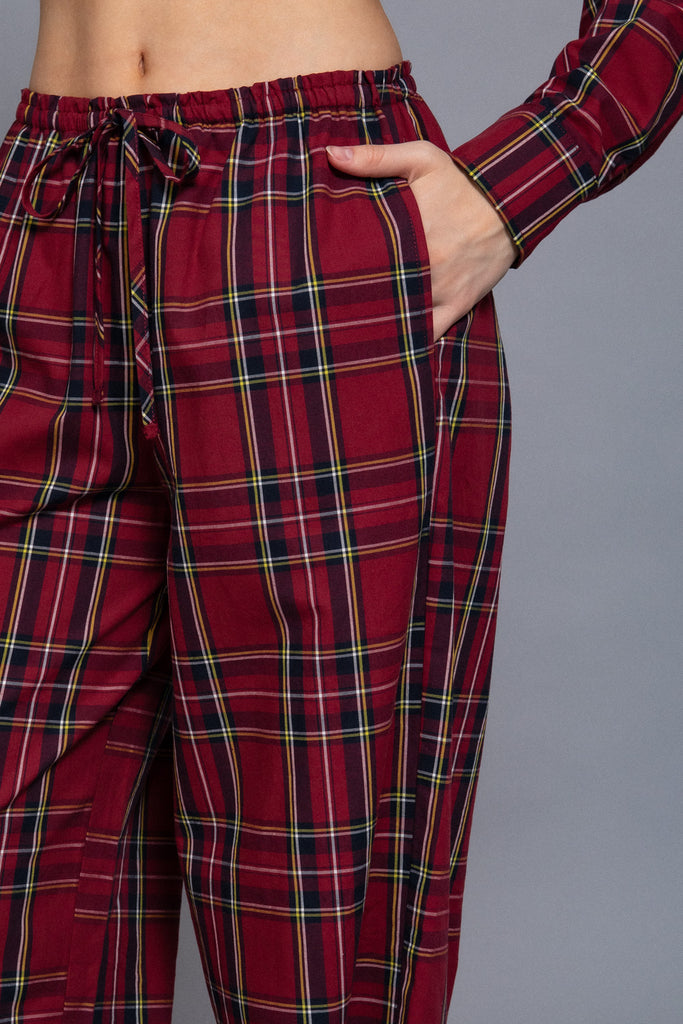 Plaid Woven Pants 14570