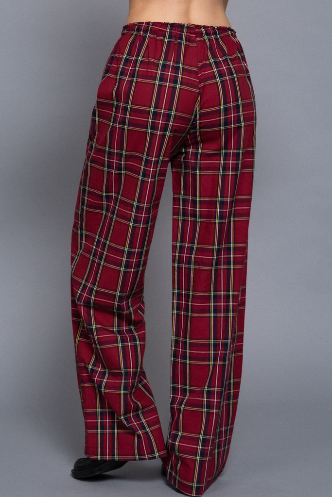 Plaid Woven Pants 14570