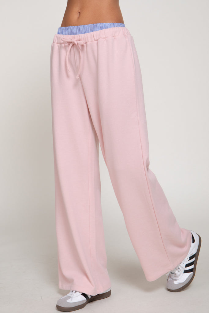 Contrasting French Terry Pants 14858