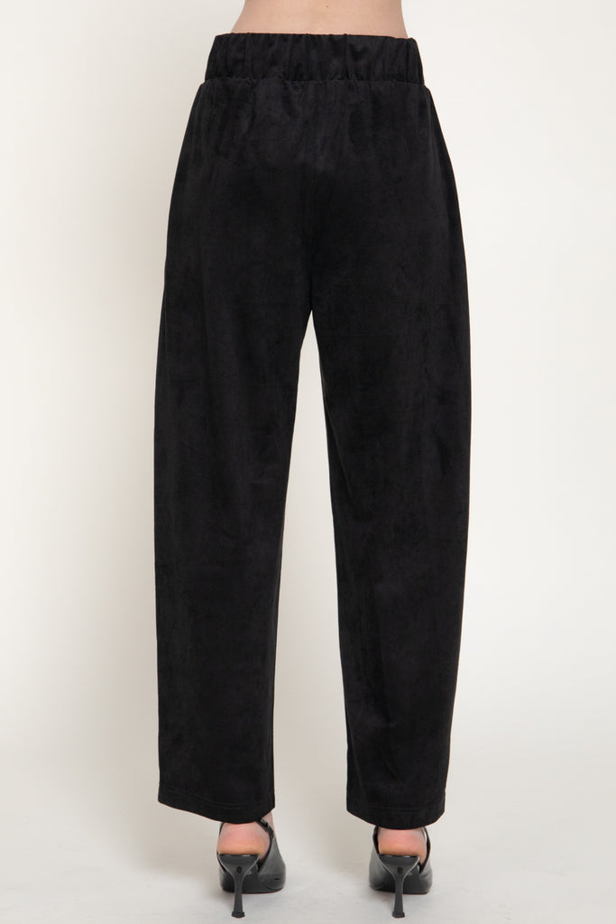 Belted faux Suede Pants 15425