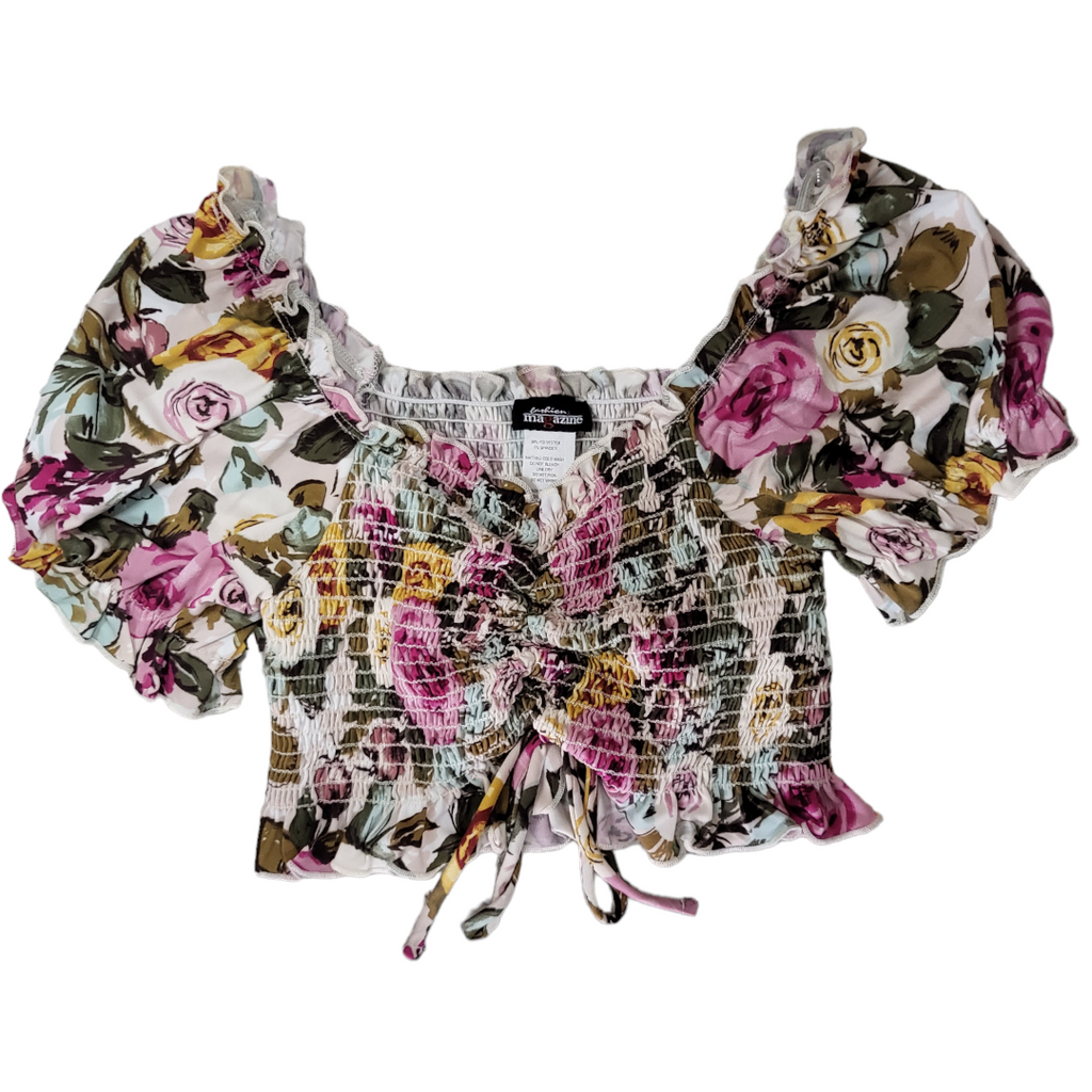 Floral Smocked Top FM 4098