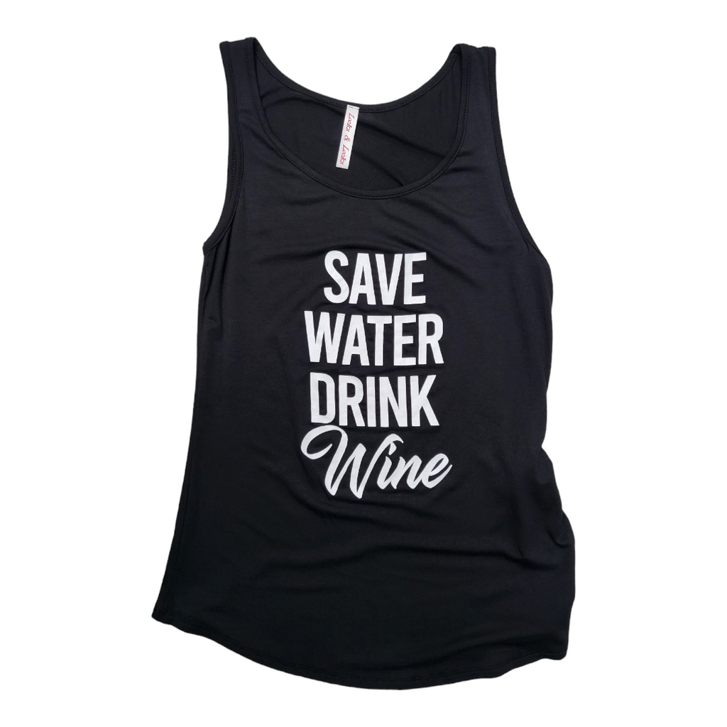 Save Water Drink Wine 008 Top