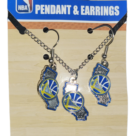 GS Warriors Pendant & Earring Set