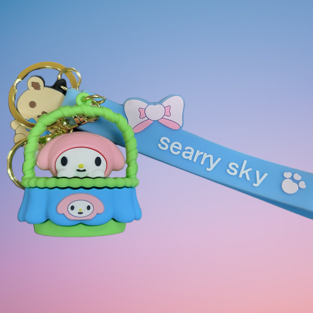 Sanrio Friends Basket Keychin