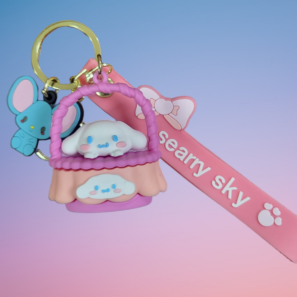 Sanrio Friends Basket Keychin