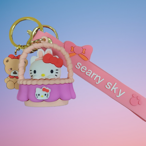 Sanrio Friends Basket Keychin